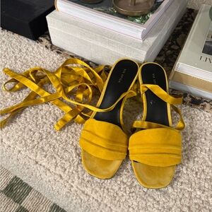 Via Spiga Suede Block Heels